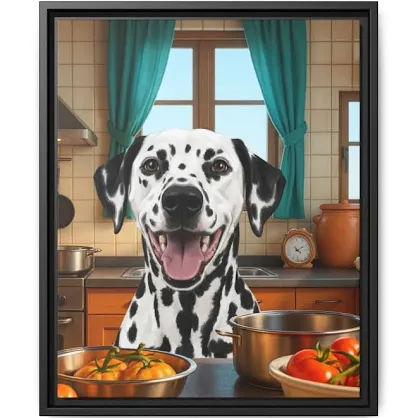 Custom dog canva.